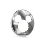 DISNEY MICKEY MOUSE ICONIC SILHOUETTES PURE SILVER COLLECTIBLE 1/2 OZ