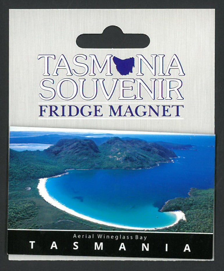 TASMANIA FRIDGE MAGNET - AERIAL WINEGLASS BAY