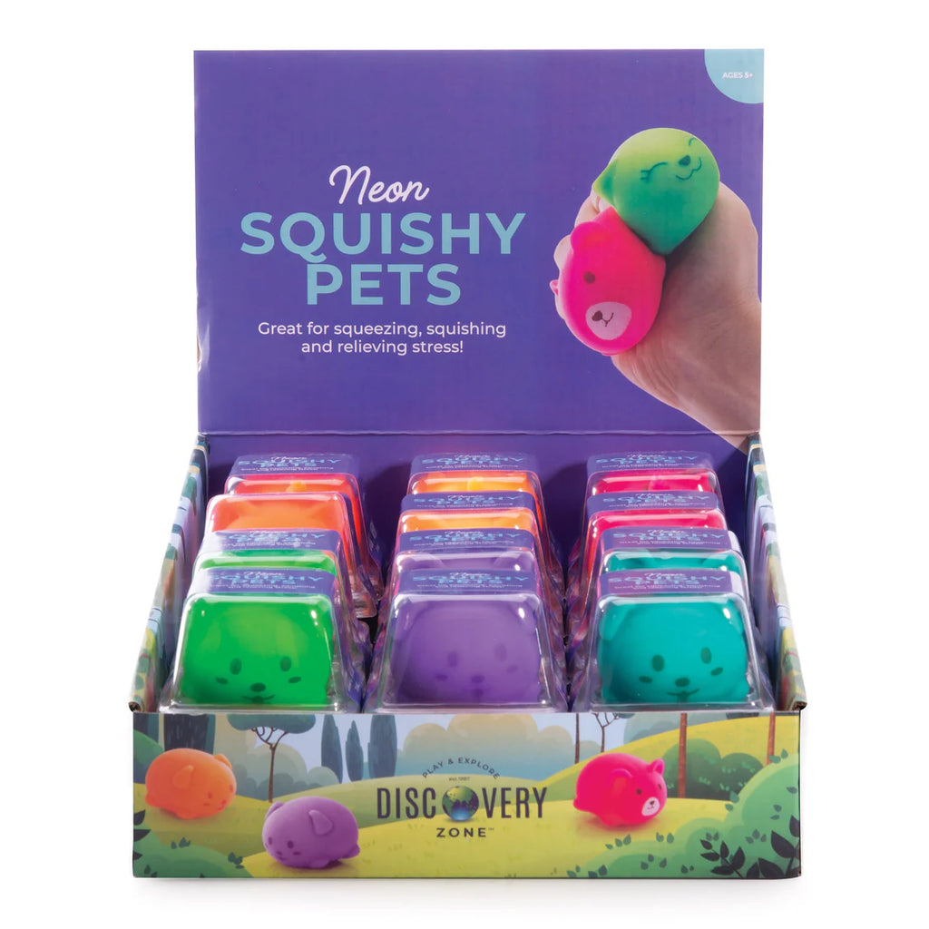 GLOWING IN THE DARK SQUISHY PETS 24ASST